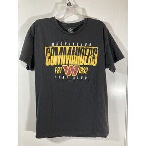 NFL Washington Commanders Football Club • Short Sleeve Black Tee T-Shirt (L) EUC